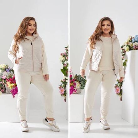 Костюм спортивный и жилетка УК-23001-2 Фото 1