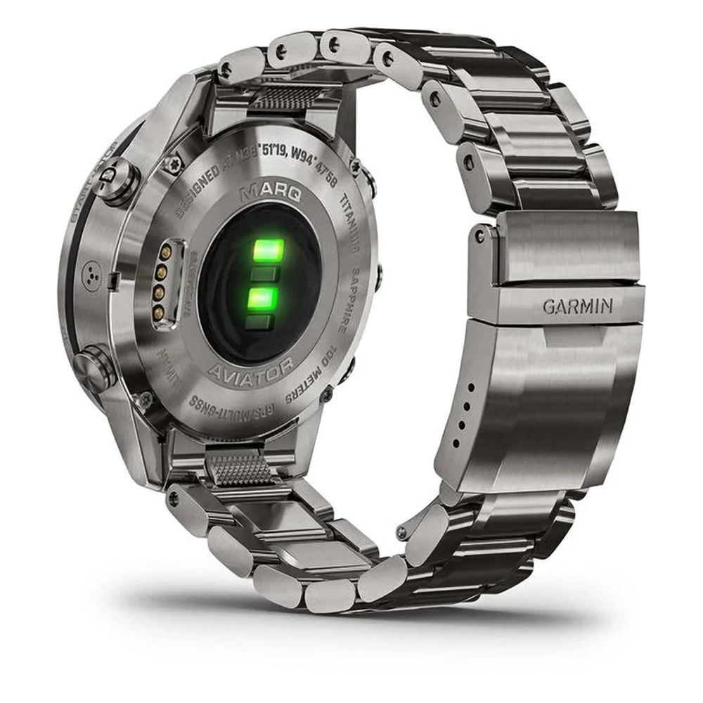 Спортивные титановые наручные часы GARMIN MARQ AVIATOR, 010-02006-04