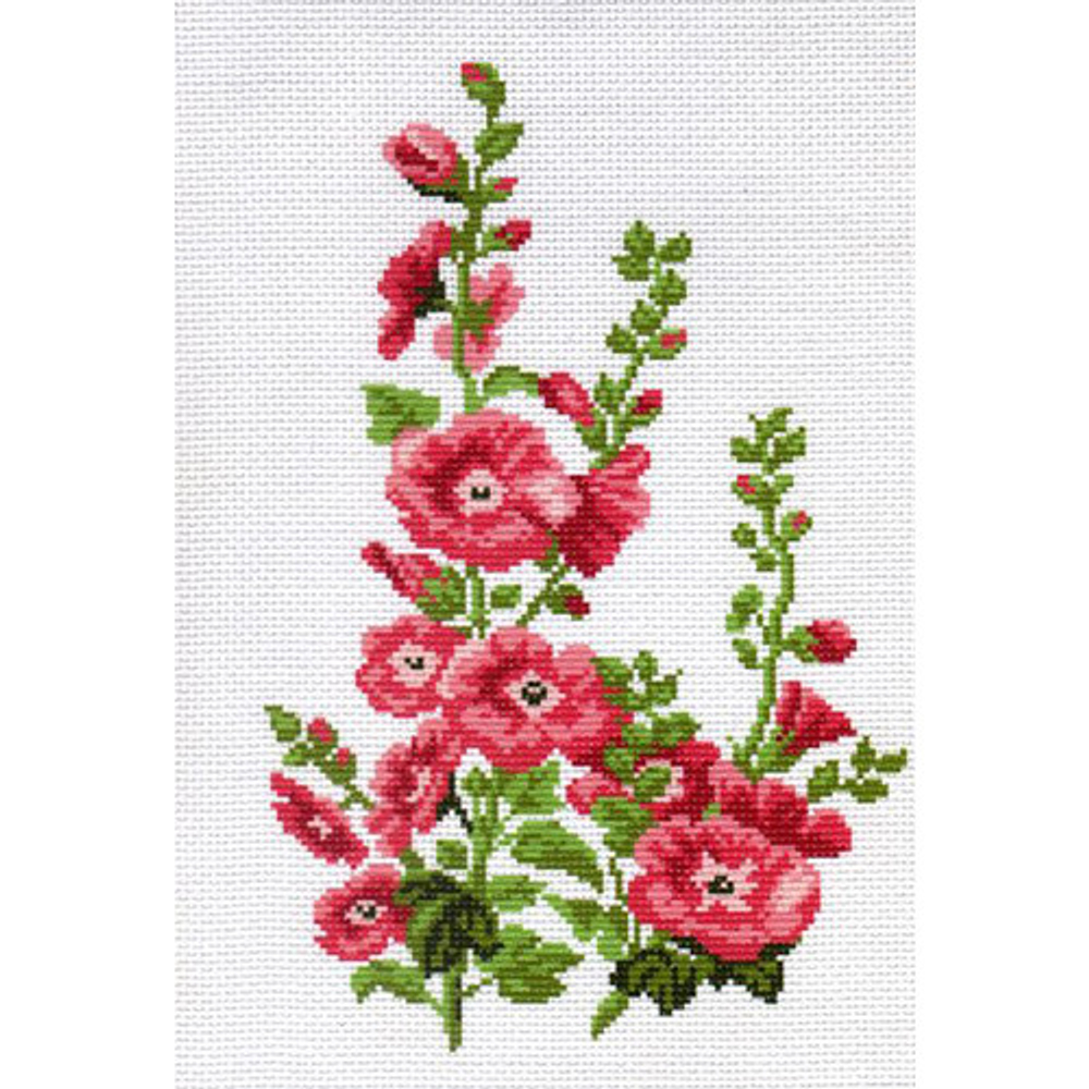 "Цветы"-0478 канва с рисунком