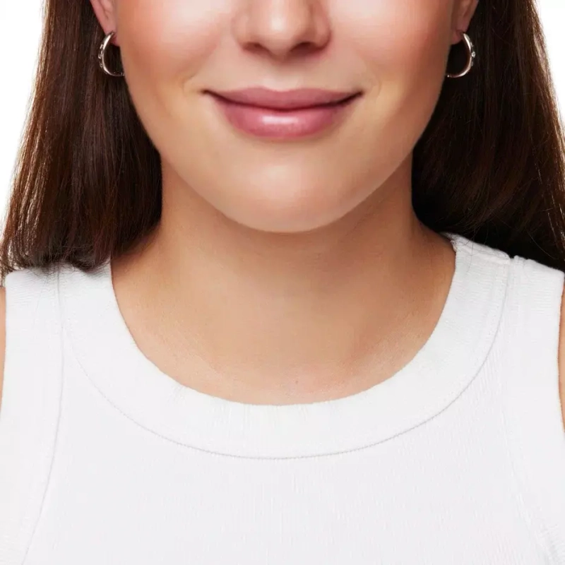 Серьги-конго Любовь/Фак – Серебро