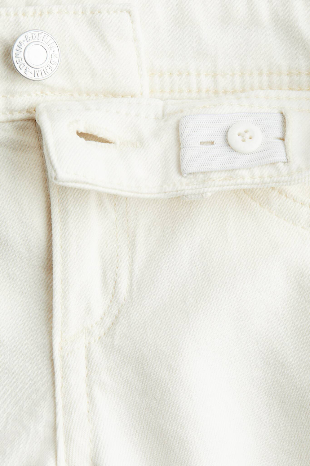 H&M Джинсы Flared Leg с заниженной талией, белый