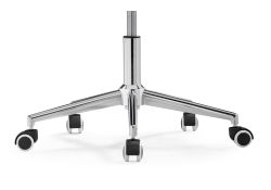 Компьютерное кресло Квадро светло-серое / хром