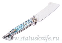 Нож NL Knives Drakkar Дамаск Зуб Мамонтафотография - 4