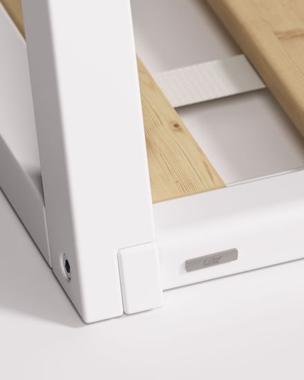 Maralis Кровать-вигвам из массива бука с белой отделкой 70 x 140 см