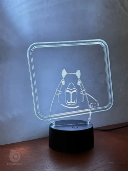 Подарочный набор светильник ночник с маркером детский /настольный/ для рисования Капибара