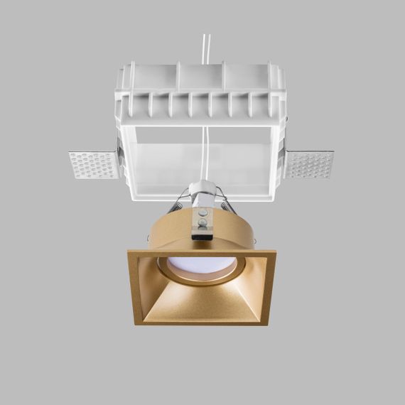 Комплект из светильника и рамки Lightstar Domino Quad (214510+214503) G214503