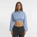 Купить Поло Dissident Crop OG Logo in Garment Dyed Sky Blue Поло Dissident Crop OG Logo in Garment Dyed Sky Blue