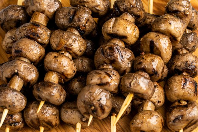 Шампиньоны гриль на шпажке, 10 шт.