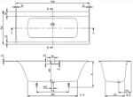 Квариловая ванна Villeroy&Boch Subway 3.0 170х75 UBQ170SBW2DV-01 без гидромассажа