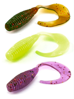 Твистеры съедобные искусственные LJ Pro Series MICRO GRUB 1,0in (02,50)/PA03 15 шт. в упак.