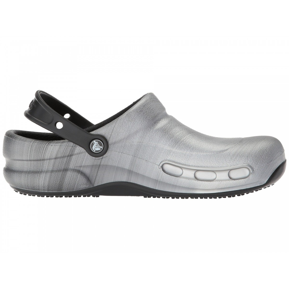 Сабо Crocs Work Bistro Graphic Clog Metallic Silver