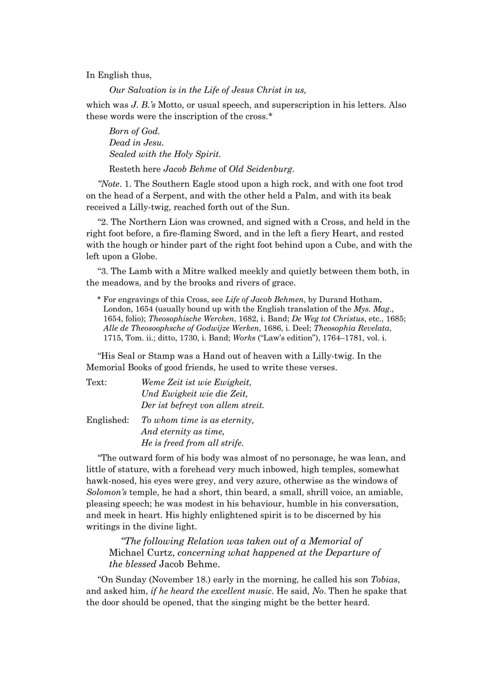 Forty questions of the soul | J. Boehme