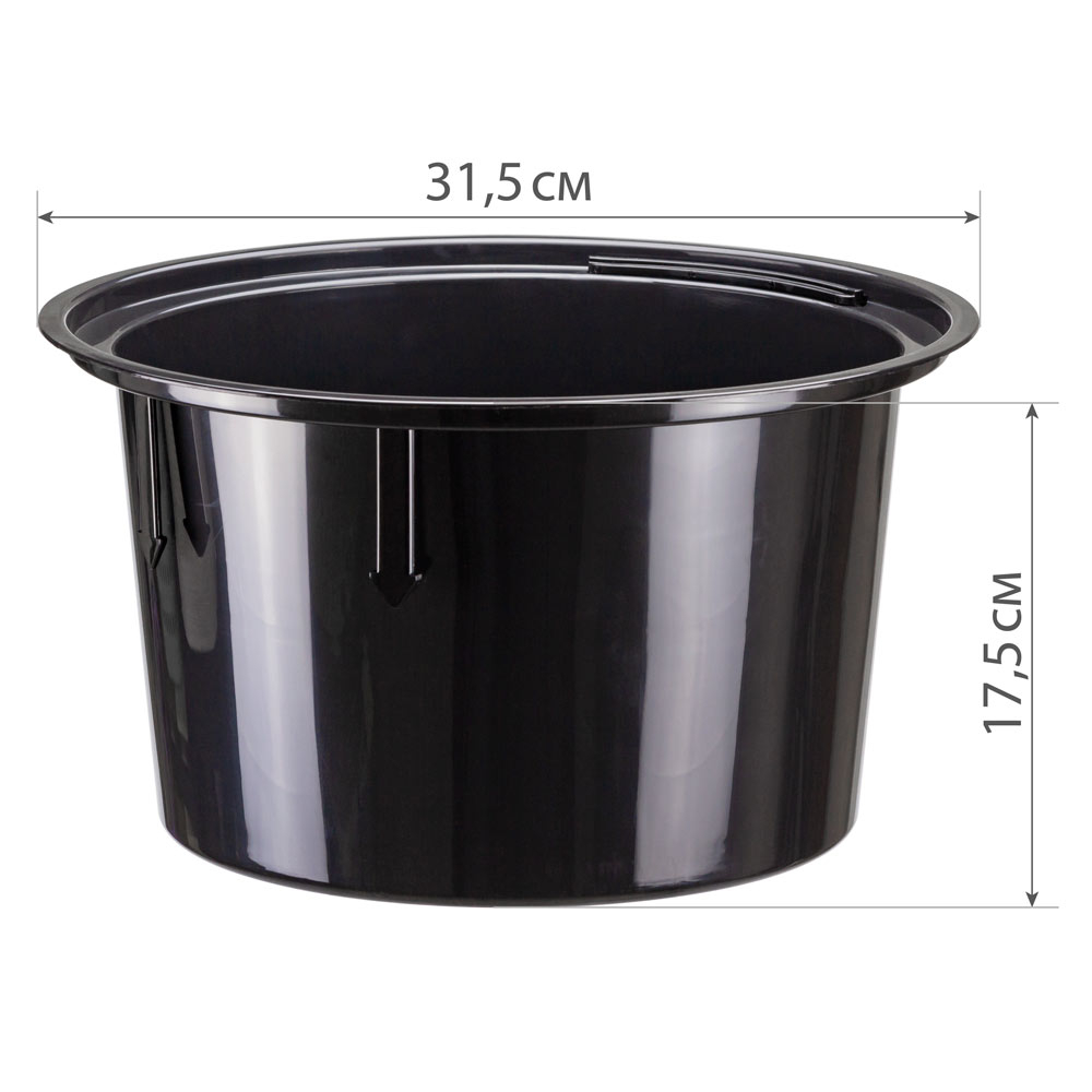 Кашпо Дюна 42л d340мм h630мм со вставкой, серый