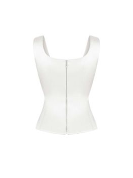 Блуза-топ драпированная из сатина