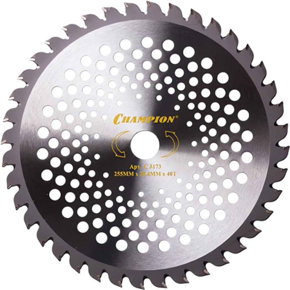 Нож CHAMPION Speed 40 зубчатый d=255*25,4mm твердосплавные зубцы   C5173
