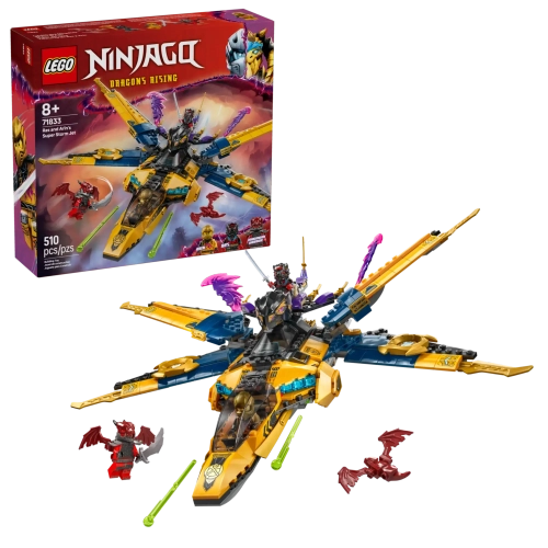 Конструктор LEGO Ninjago 71833 Суперштормовой самолет Раса и Арина