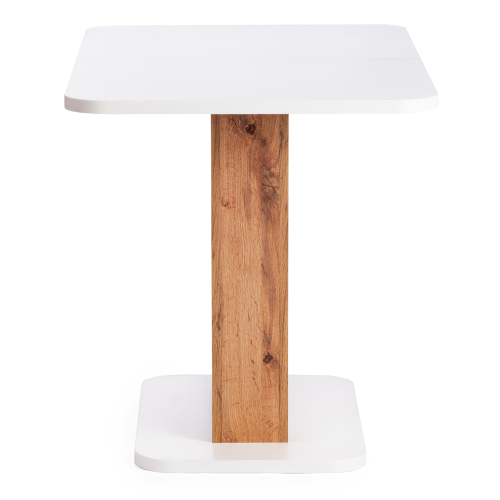 Стол обеденный GENT ЛДСП, 110-145x68,6x75,5 см, Дуб вотан/Белый