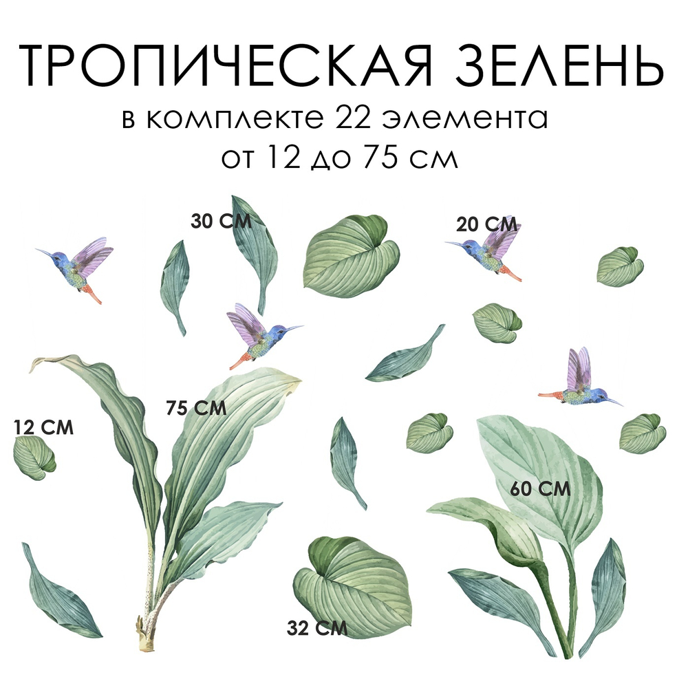 КОМБО стикеров ТРОПИКИ