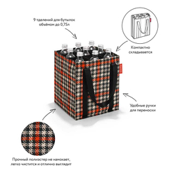 Сумка-органайзер для бутылок bottlebag glencheck red