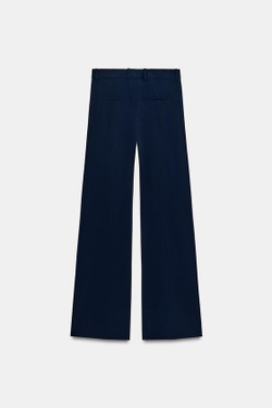 ZARA БРЮКИ WIDE LEG С ВЫСОКОЙ ПОСАДКОЙ — ZW COLLECTION, МОРСКОЙ СИНИЙ