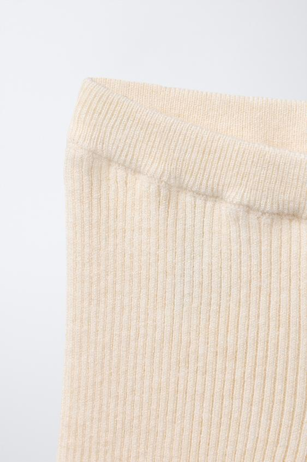 ZARA БРЮКИ FLARE В РУБЧИК, СЛОНОВАЯ КОСТЬ