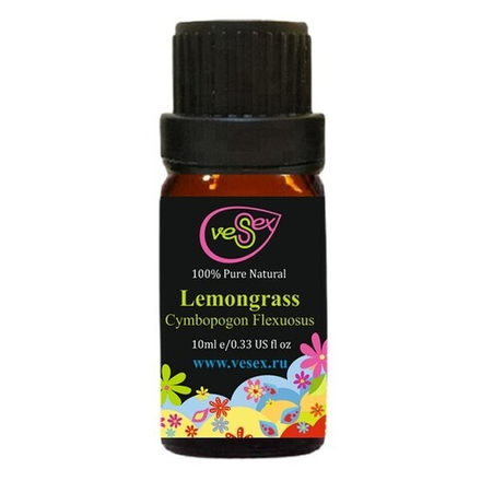 Лемонграсса эфирное масло 100% натуральное (Индия) / Lemongrass