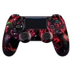 Джойстик беспроводной DualShock №2 для PlayStation 4 с рисунком Game time / Время игры (Черный)