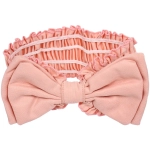 Повязка на голову косметическая «ДАЙМОНД РУШ», бантик, цвет белый, пудровый, небесный и лиловый, 20*7см (ZIP пакет)