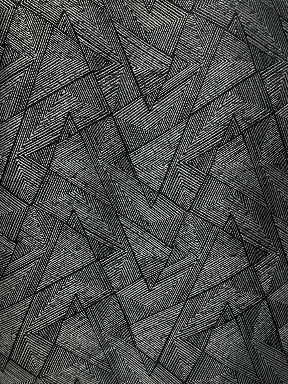 Ткань портьерная Треугольник, цвет серый, арткул 327599