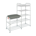 ПОДСТАВКА Д/ОБУВИ ЗМИ 5-ТИ ПОЛОЧ. 90СМ БЕЛ.СЕРЕБРО 360