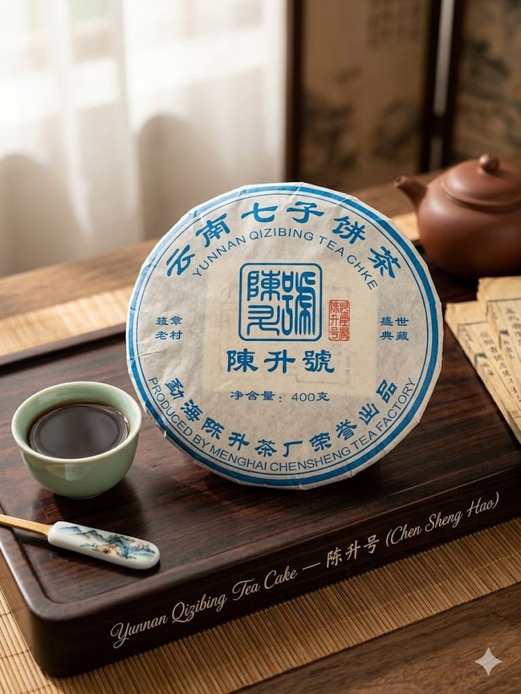 Yunnan Qizibing Tea Cake — 陈升号 (Chen Sheng Hao)