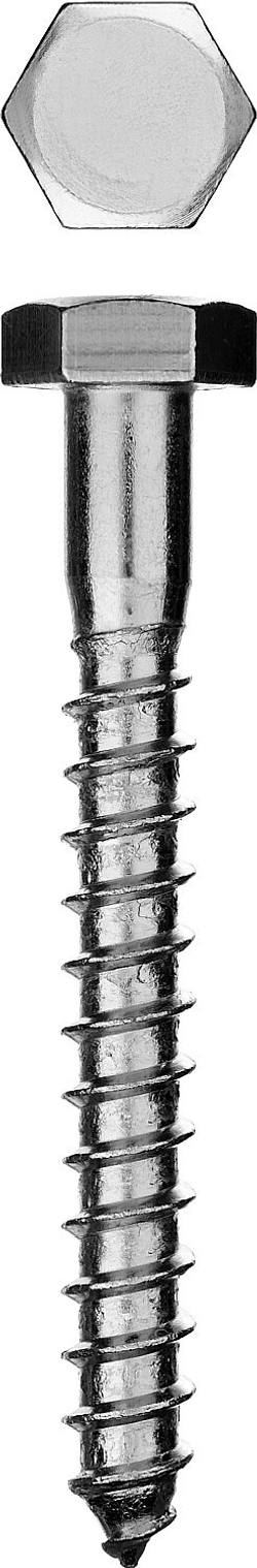 Шурупы ШДШ с шестигранной головкой (DIN 571), 130 х 6 мм, 950 шт, ЗУБР