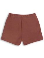 Костюм для мальчиков (свитшот, шорты) коричневый, р. 116 см (MINAKU)