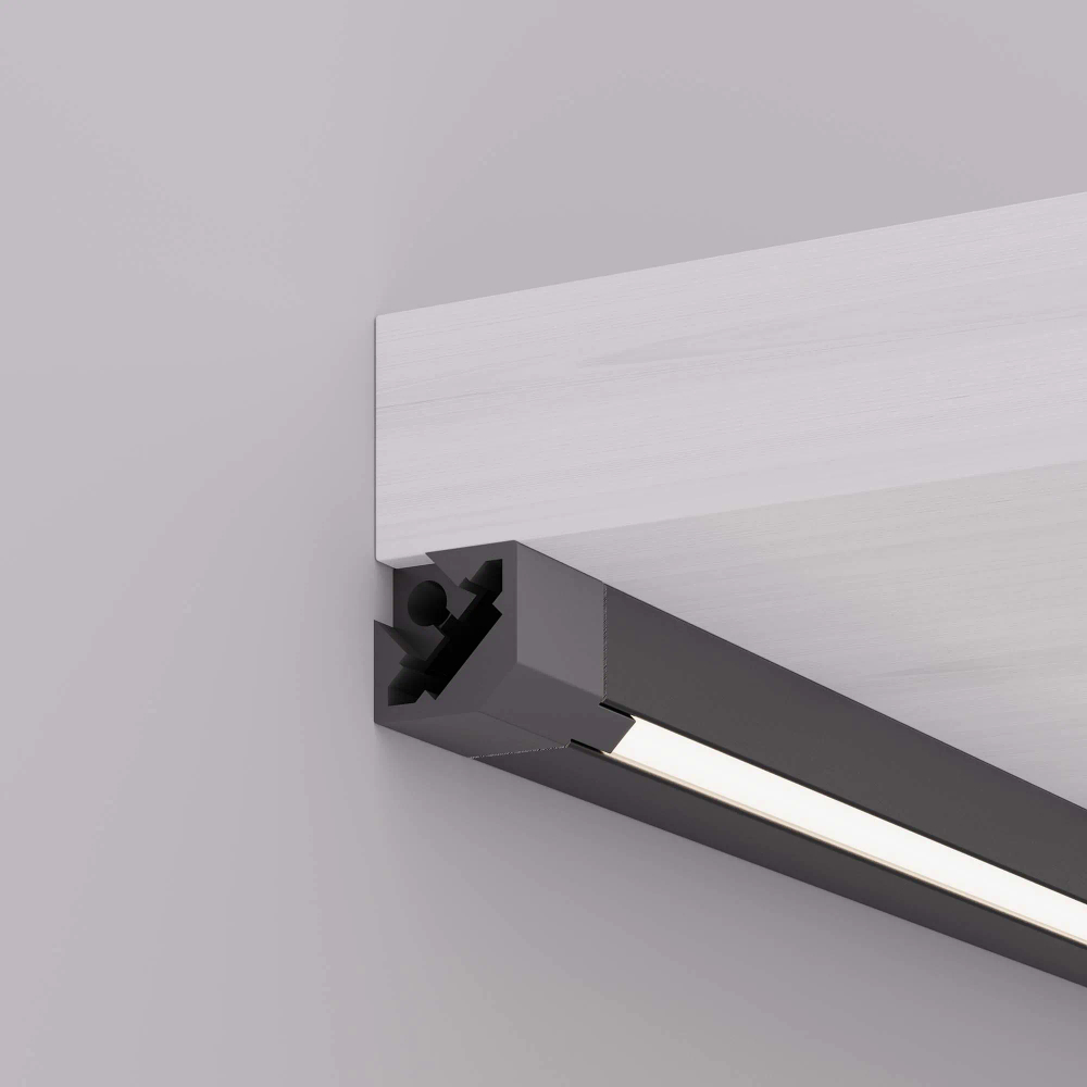 Профиль с экраном SL-KANT-H10-SQUARE-2000 IRON GREY (Arlight, Алюминий+пластик) 055325