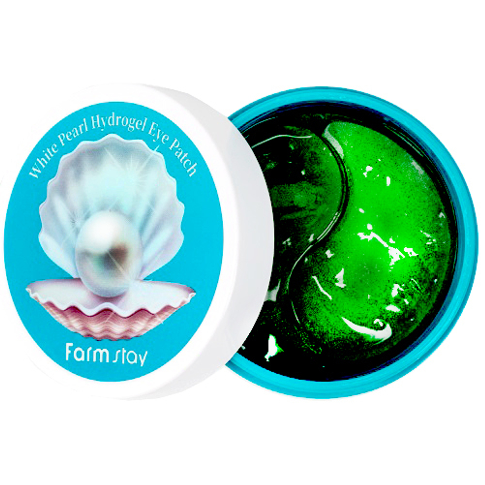 Гидрогелевые патчи с экстрактом жемчуга FARMSTAY White Pearl Hydrogel Eye Patch 60 шт