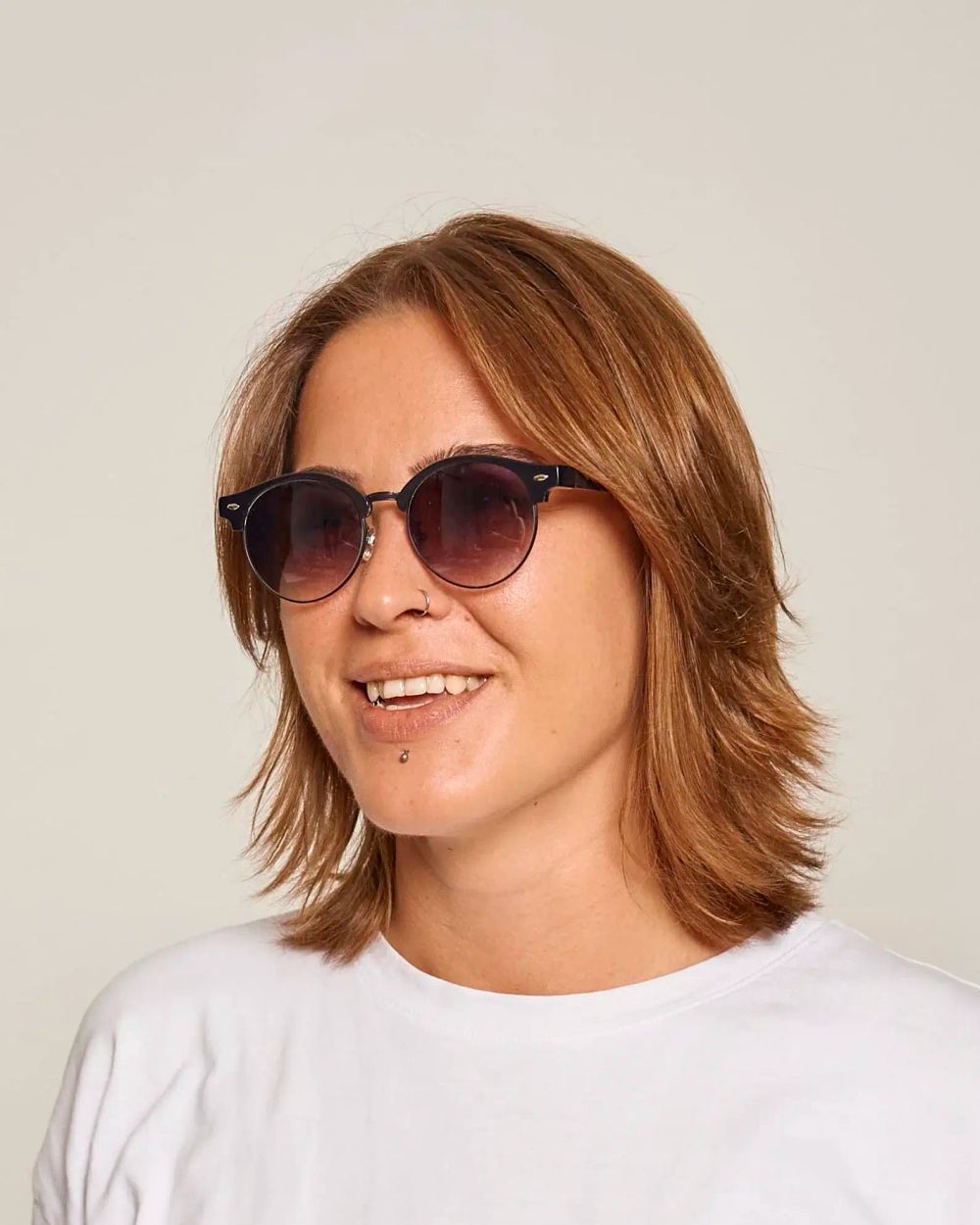 Очки солнцезащитные Spunky Jerry 6 Black. gradient grey lens