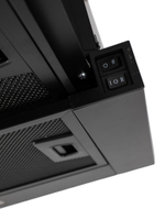 Кухонная вытяжка MACBI встраиваемая MTF 60-3-Fblack 800м3/ч Черная/черный фильтр (планка: акрил)