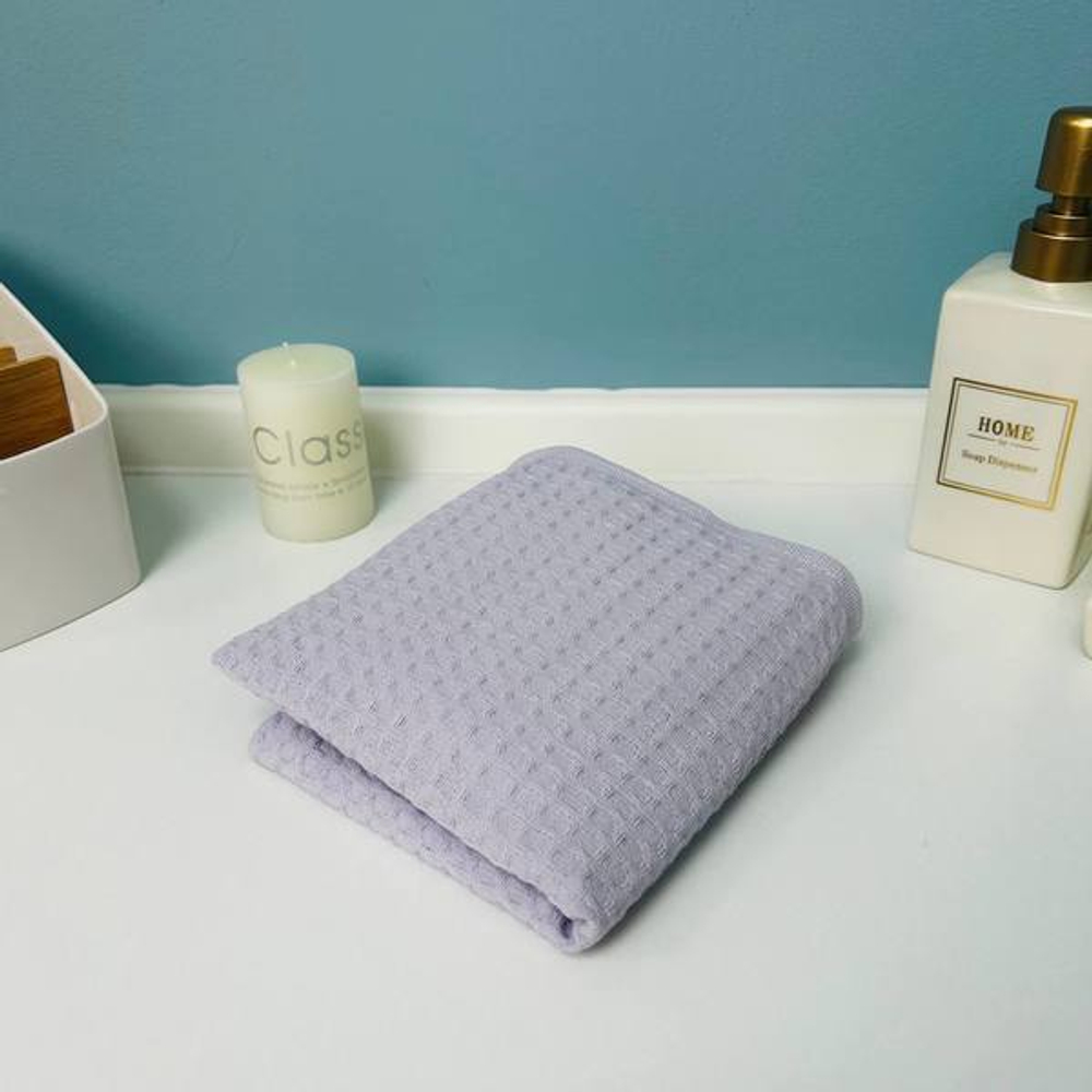 Полотенце вафельное 30*60см «Waffle» плотность 220гр/м, цвет сиреневый 10300