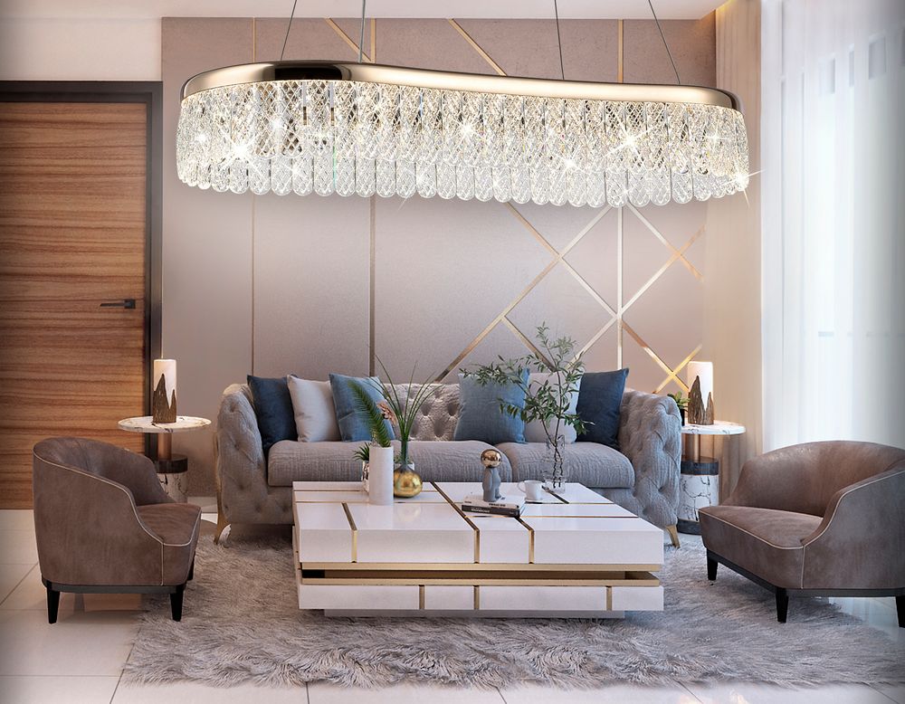 Ambrella Подвесной светодиодный светильник с хрусталем Traditional TR49737