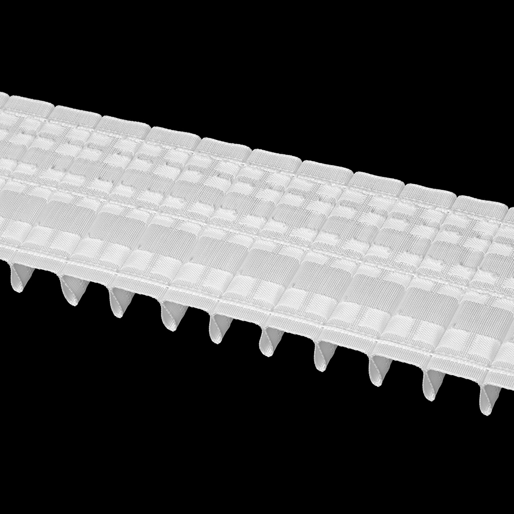 Шторная лента Oz-Is арт. 3951 Р, коэф сборки 1:3,0, цвет белый (ширина 80 mm)