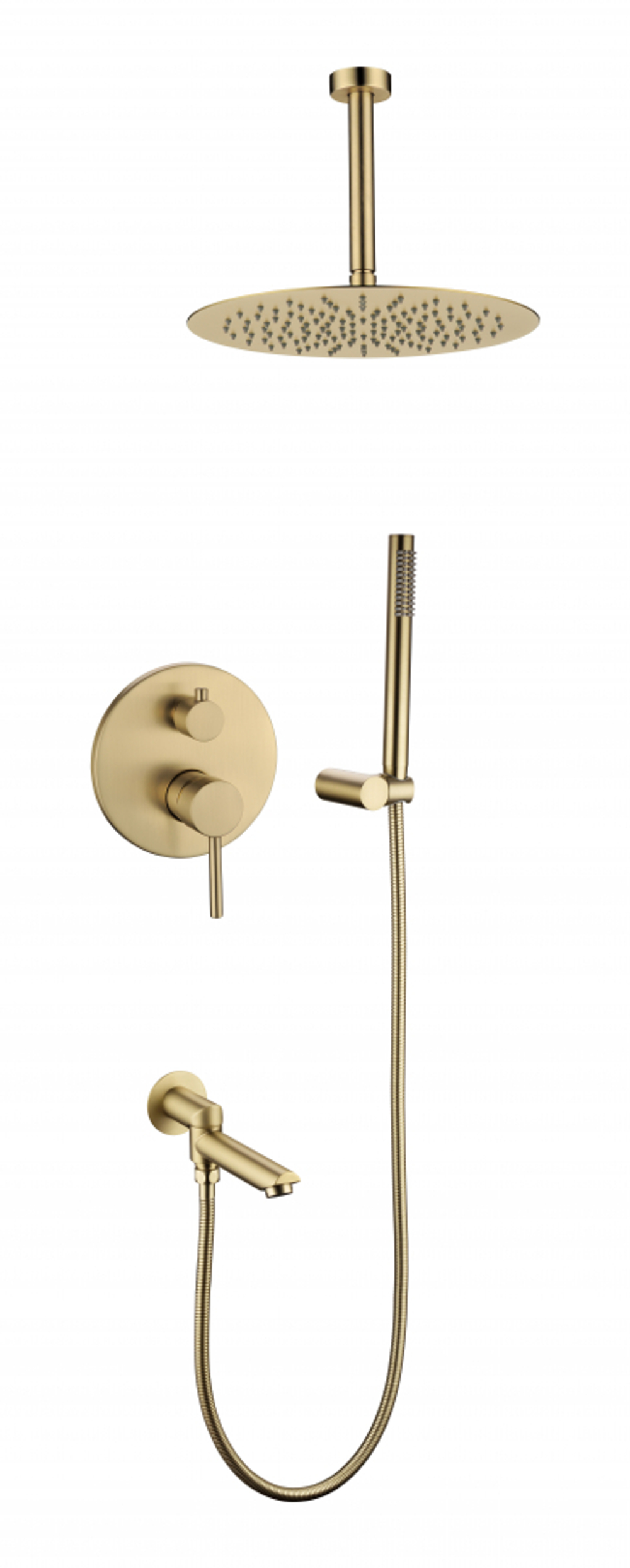 Душевая система скрытого монтажа Grocenberg GB5099MG-2 Матовое золото