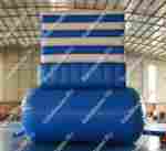 Надувная водная горка с бассейном «Пляжный оазис» с закруглённым бортом, 13*4,5*6 м