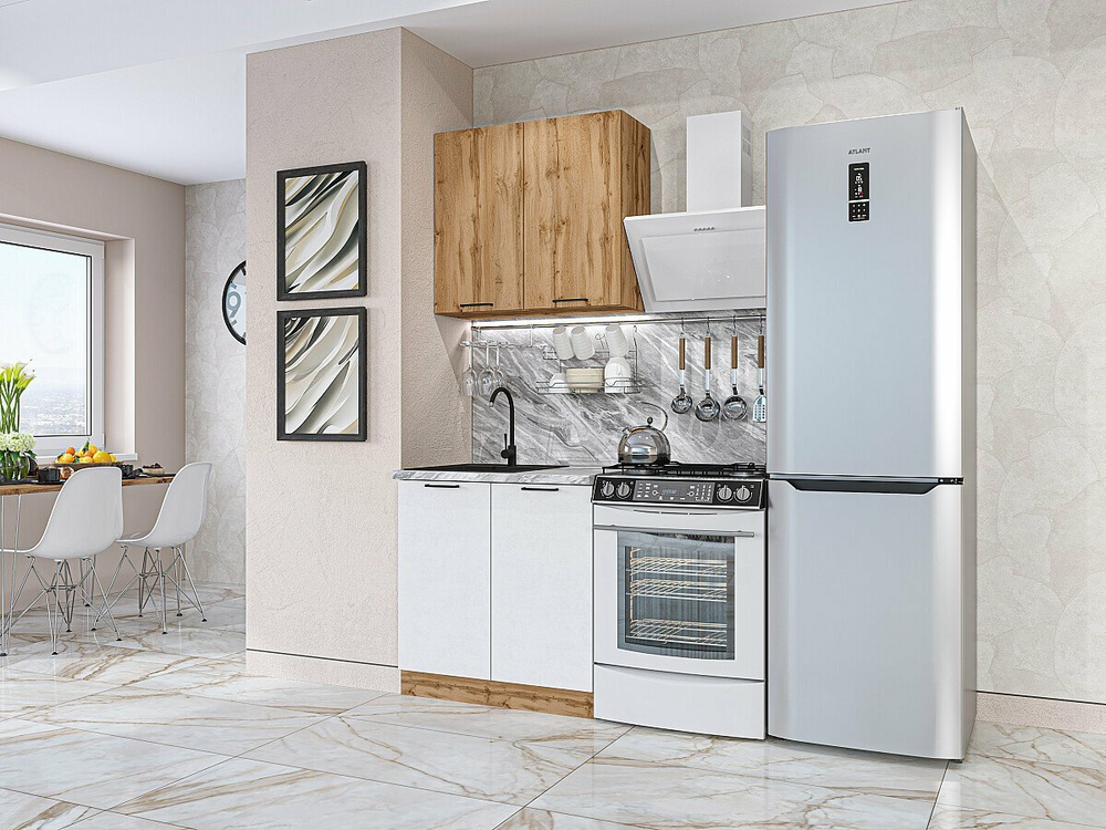 Флэт-03 Wotan Oak 2S/White In 2S