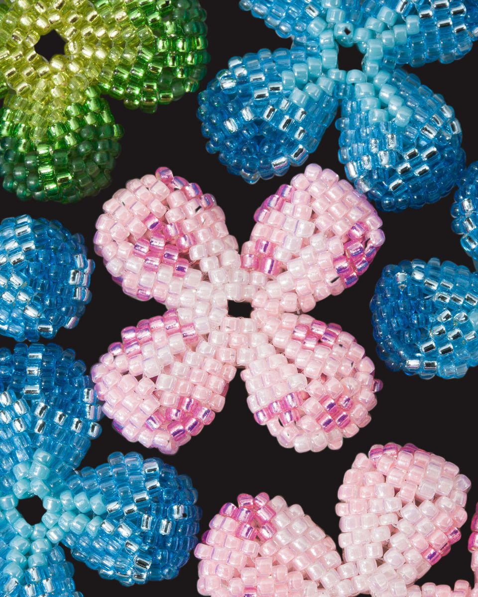 Цветок Beaded Flower Rose