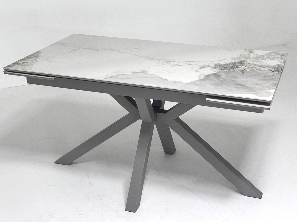 Стол Кентукки ЛАЙТ 140 PANDORA LIGHT, керамика / ЛАТТЕ, М-City