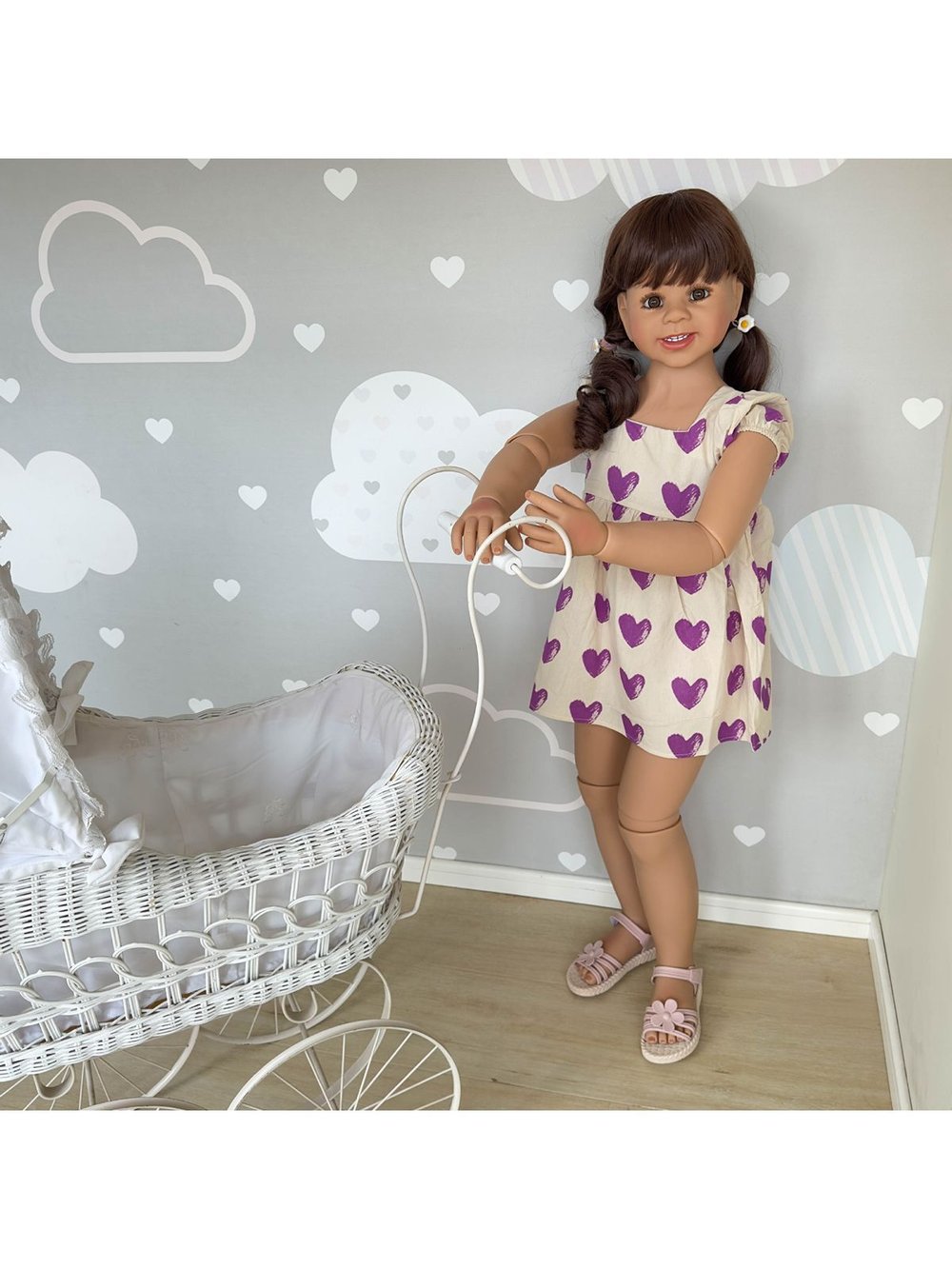 Кукла Реборн ростовая 120см в пакете (FA-438)