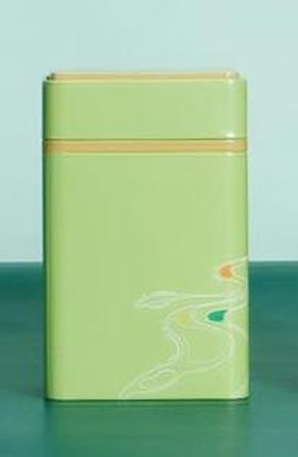 269065.1 Банка "ПРЯМОУГОЛЬНАЯ"  h=14см, d=8,7*7см, жесть зеленый