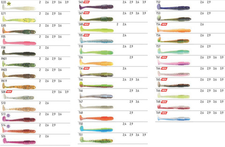 Мягкая съедобная приманка LJ Pro Series Tioga 2.4 in (61 мм), цвет T54, 9 шт