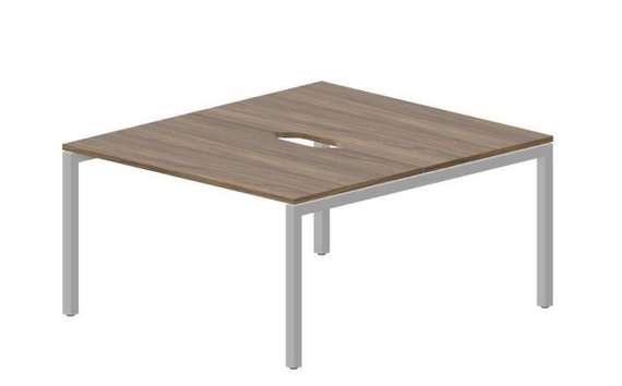 Составной стол Polo на 2 рабочих места 1380х1566х750мм (2 эргономичных выреза)