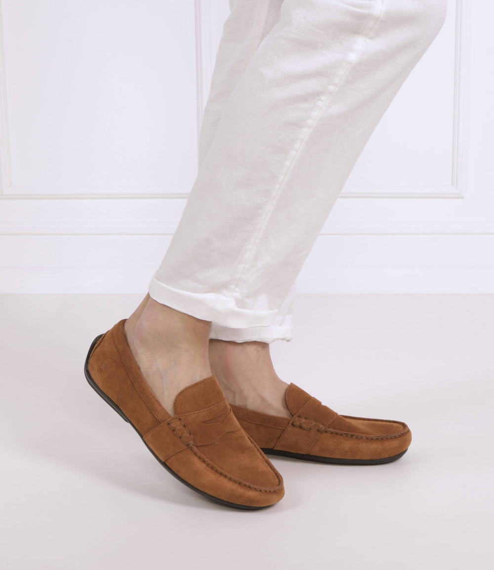 Кожаные мокасины POLO RALPH LAUREN - коричневый(803893741)